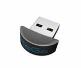 Der MoGo Dapter USB Bluetoothadapte ist so winzig, dass er im USB Steckplatz auch während dem Transport des Notebooks / MACs verbleiben kann. Neben der MoGo Maus kann er noch 6 weitere Geräte wie Drucker, Handy usw. gleichzeitig steuern