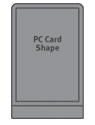 Der PCMCIA bzw. PC-Card Schacht kann nur die PCMCIA / PC-Card Versionen der MoGo Mouse aufnehmen