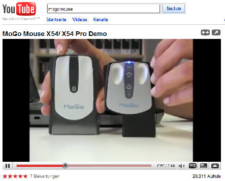 Hier klicken um das Video zur MoGo Mouse auf YouTube abzuspielen.